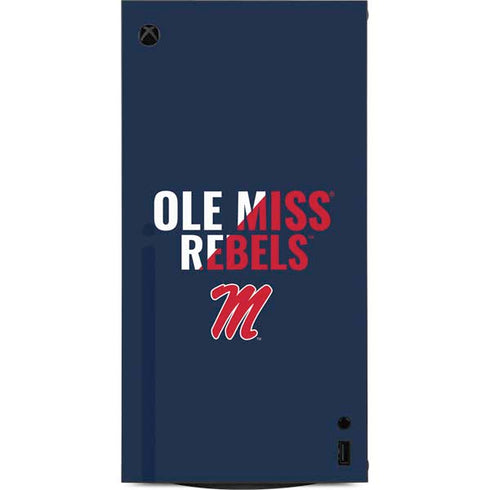 University of Mississippi Ole Miss Rebels XBox Series X Digital Edition Console Skin