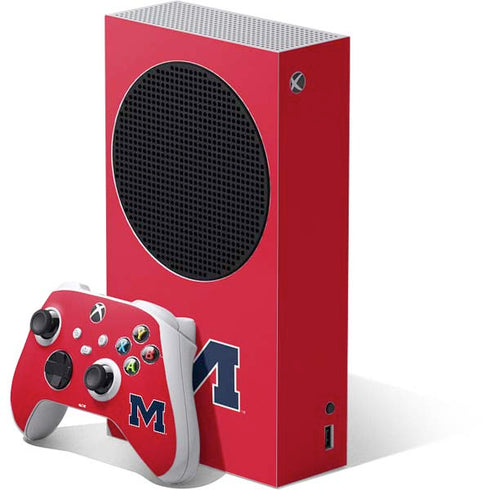 University of Mississippi Ole Miss Logo Red Xbox Series S Skins