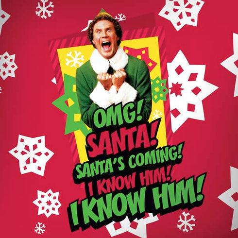 Elf OMG Santas Coming Dell Alienware Skin