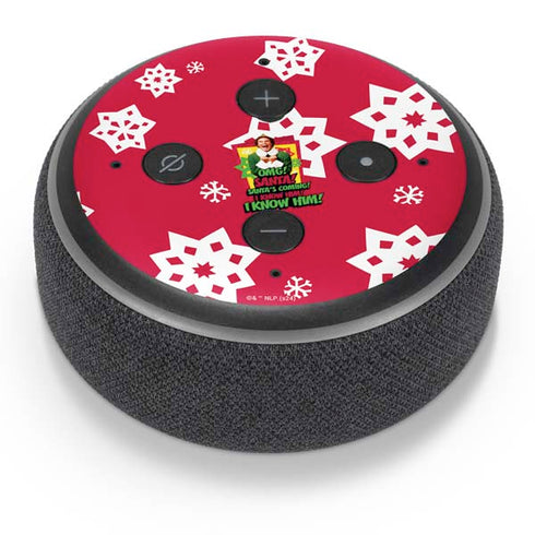 Elf OMG Santas Coming Amazon Echo Dot Skin
