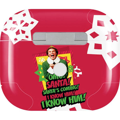 Elf OMG Santas Coming Apple AirPods (3rd Gen 2021) Skin