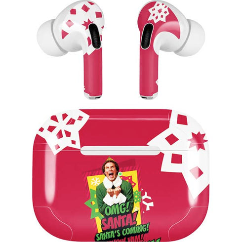Elf OMG Santas Coming Apple AirPods Pro Skin