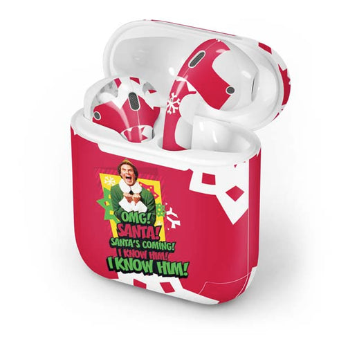 Elf OMG Santas Coming Apple AirPods Skin