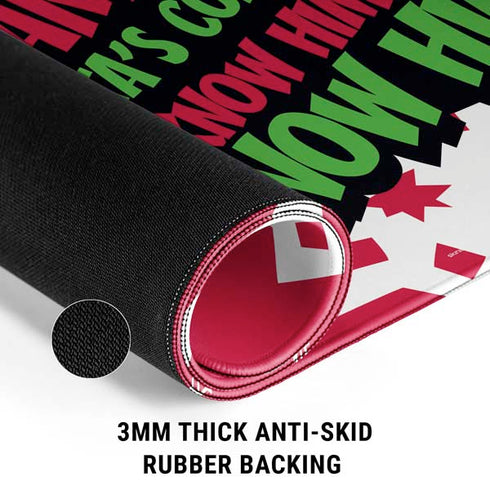 Elf OMG Santas Coming Gaming Mouse Pad
