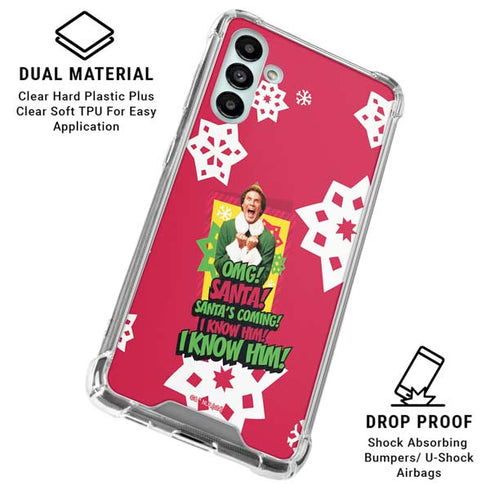 Elf OMG Santas Coming Galaxy A13 5G Clear Case