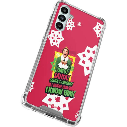 Elf OMG Santas Coming Galaxy A14 5G Clear Case