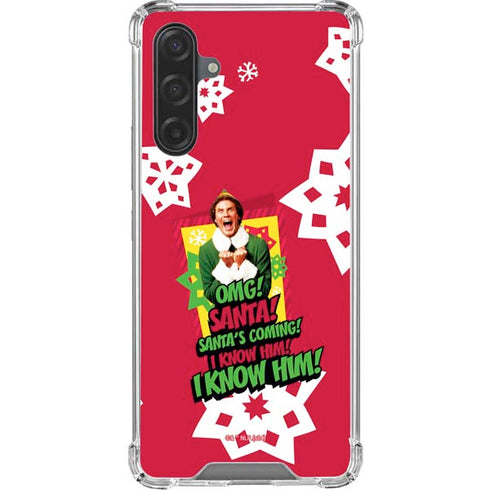 Elf OMG Santas Coming Galaxy A17 Clear Case