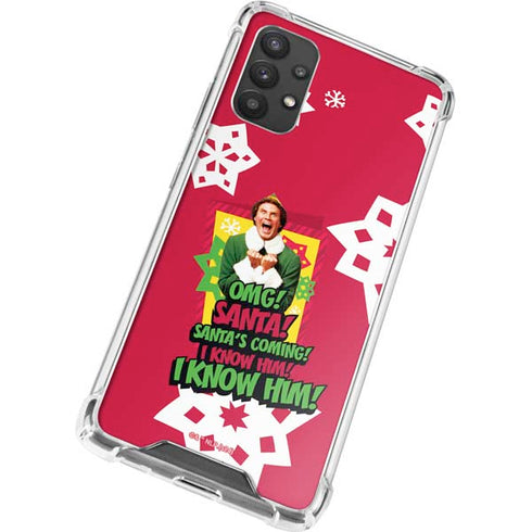 Elf OMG Santas Coming Galaxy A32 5G Clear Case