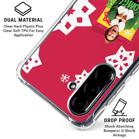 Elf OMG Santas Coming Galaxy A36 5G Clear Case