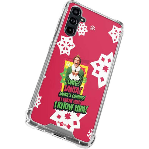 Elf OMG Santas Coming Galaxy A54 5G Clear Case
