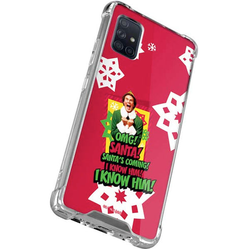 Elf OMG Santas Coming Galaxy A71 5G Clear Case