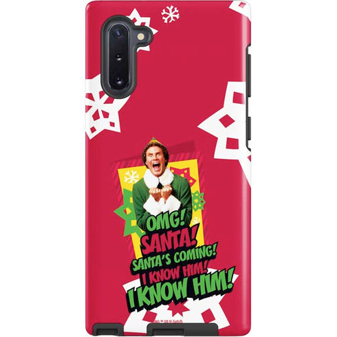 Elf OMG Santas Coming Galaxy Cases