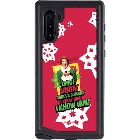 Elf OMG Santas Coming Galaxy Cases