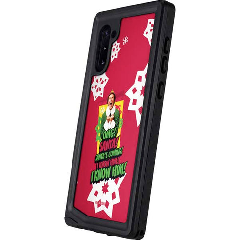 Elf OMG Santas Coming Galaxy Note 10 Waterproof Case