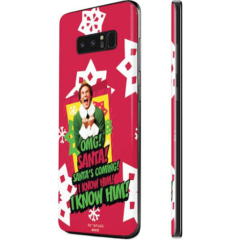 Elf OMG Santas Coming Galaxy Note 8 Skin