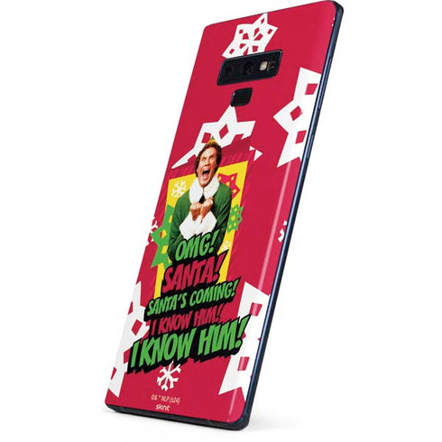 Elf OMG Santas Coming Galaxy Note 9 Skin