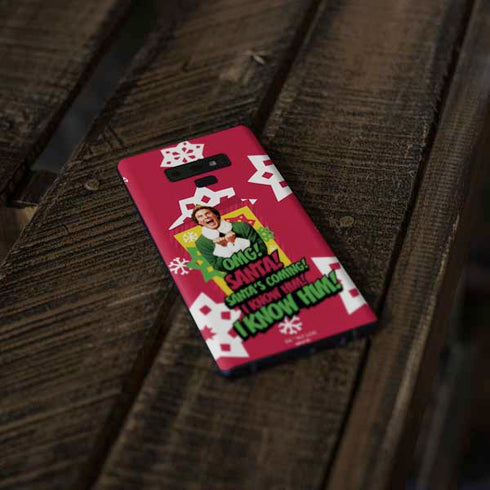 Elf OMG Santas Coming Galaxy Note 9 Skin