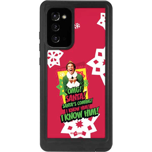 Elf OMG Santas Coming Galaxy Note20 5G Waterproof Case