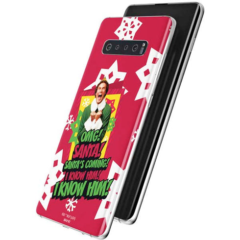 Elf OMG Santas Coming Galaxy S10 Plus Skin