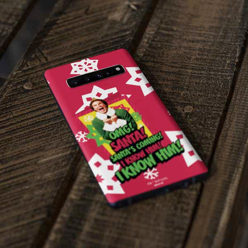 Elf OMG Santas Coming Galaxy S10 Skin