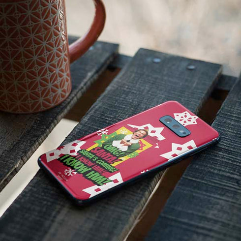 Elf OMG Santas Coming Galaxy S10e Skin