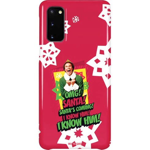 Elf OMG Santas Coming Galaxy Cases