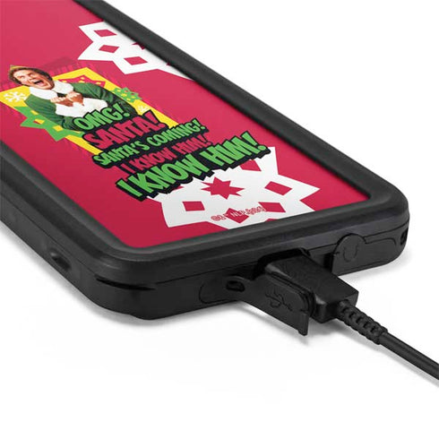 Elf OMG Santas Coming Galaxy S20 Waterproof Case