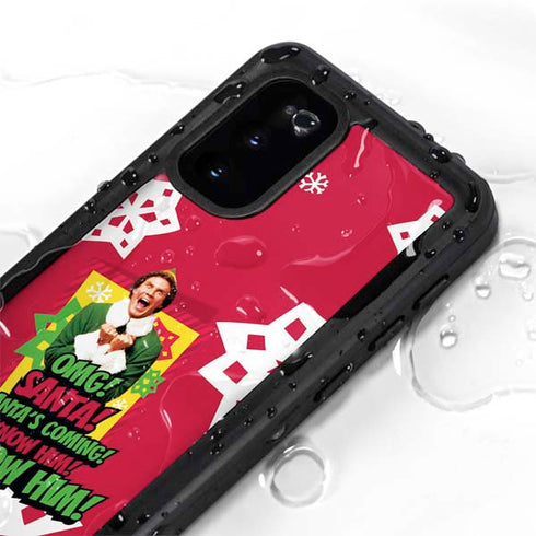 Elf OMG Santas Coming Galaxy S20 Waterproof Case