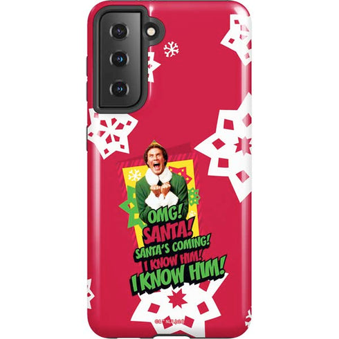 Elf OMG Santas Coming Galaxy S21 5G Pro Case