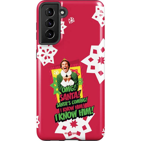 Elf OMG Santas Coming Galaxy S21 Plus 5G Pro Case