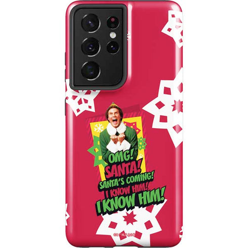 Elf OMG Santas Coming Galaxy S21 Ultra 5G Pro Case