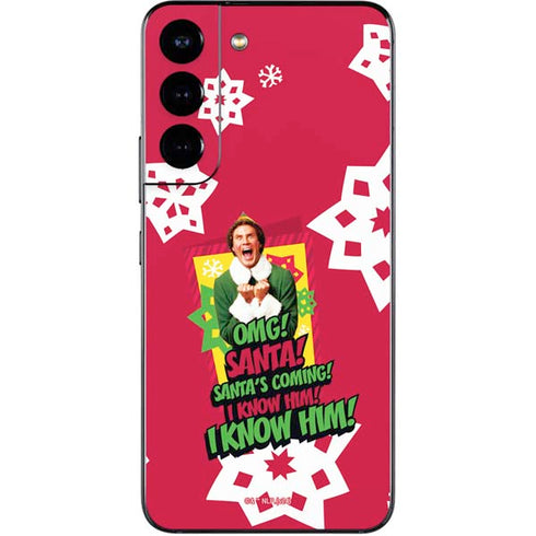 Elf OMG Santas Coming Galaxy S22 Skin