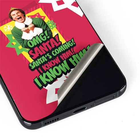 Elf OMG Santas Coming Galaxy S22 Skin