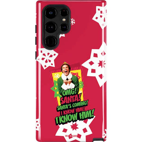 Elf OMG Santas Coming Galaxy S22 Ultra Pro Case
