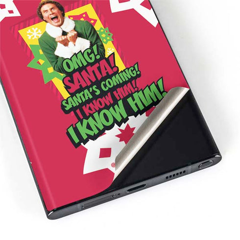 Elf OMG Santas Coming Galaxy S22 Ultra Skin
