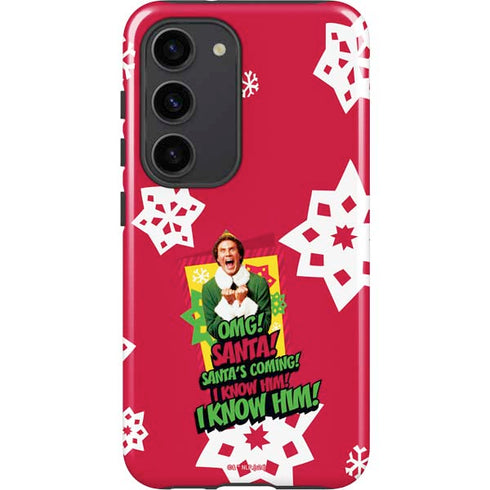 Elf OMG Santas Coming Galaxy S23 Pro Case