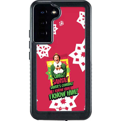 Elf OMG Santas Coming Galaxy S24 Plus Waterproof Case