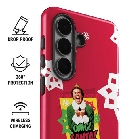 Elf OMG Santas Coming Galaxy S26 Impact Case