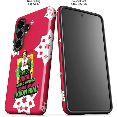 Elf OMG Santas Coming Galaxy S26 Plus Impact Case