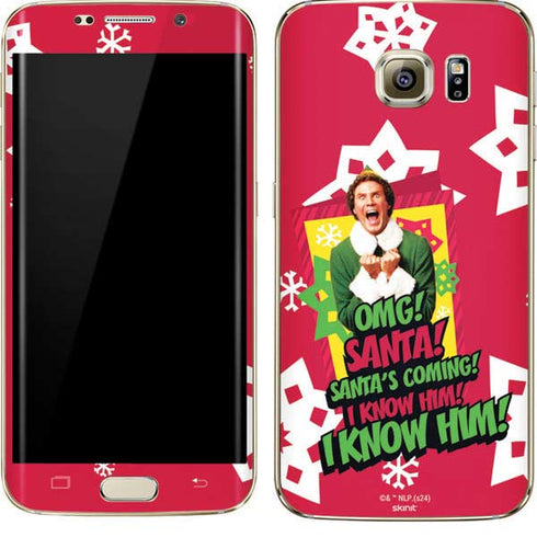 Elf OMG Santas Coming Galaxy S7 Edge Skin