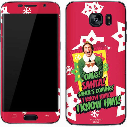 Elf OMG Santas Coming Galaxy S7 Skin