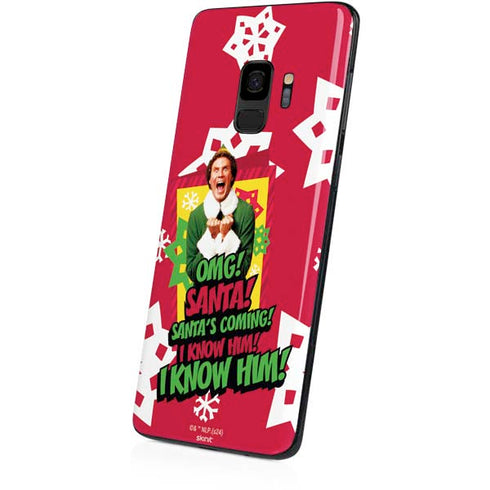 Elf OMG Santas Coming Galaxy S9 Skin