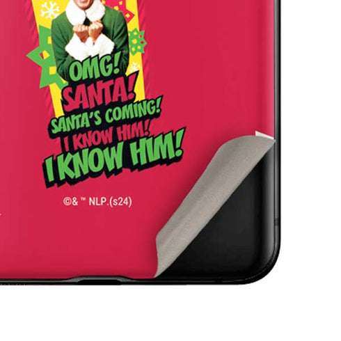 Elf OMG Santas Coming Galaxy Z Flip Skin