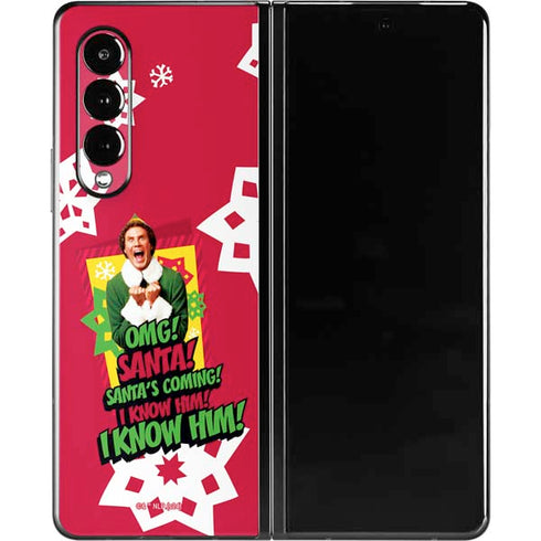 Elf OMG Santas Coming Galaxy Z Fold3 5G Skin