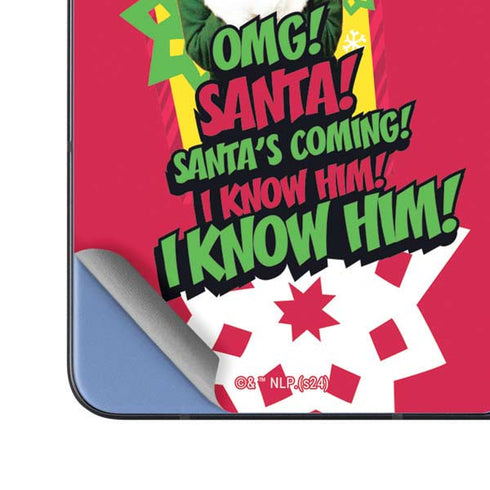 Elf OMG Santas Coming Galaxy Z Fold5 5G Skin