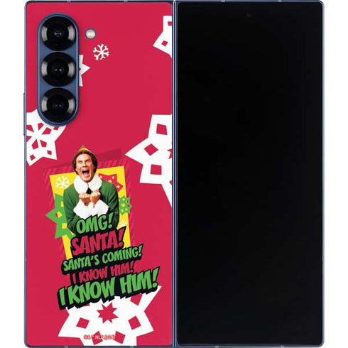 Elf OMG Santas Coming Galaxy Z Fold6 Skin