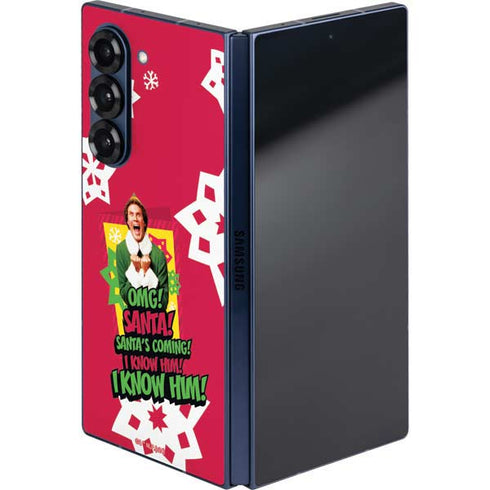 Elf OMG Santas Coming Galaxy Z Fold6 Skin