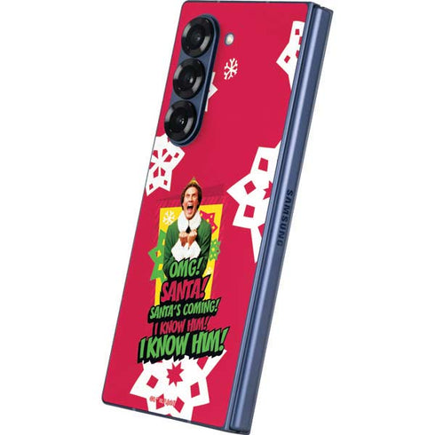 Elf OMG Santas Coming Galaxy Z Fold6 Skin