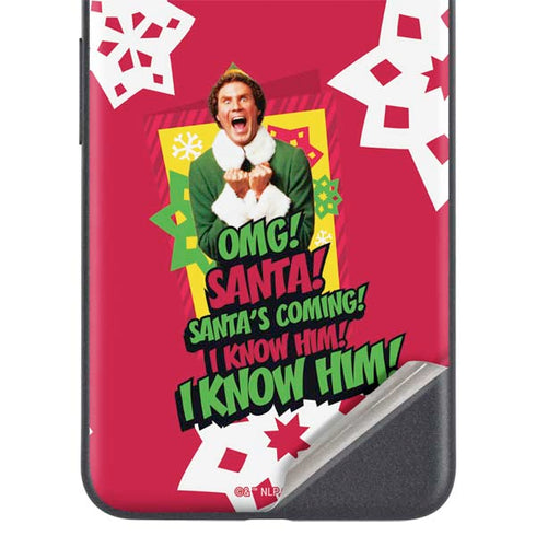 Elf OMG Santas Coming Google Pixel 4a 5G Skin
