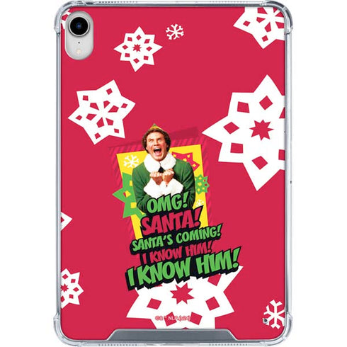 Elf OMG Santas Coming iPad 11th Gen (2025) Clear Case